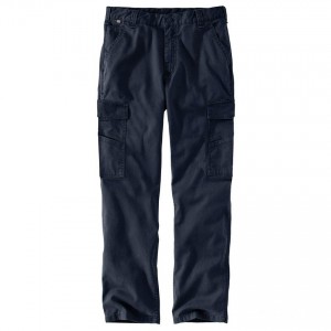 Carhartt 104205 - Flame-Resistant Rugged Flex® Canvas Cargo Pant - Navy