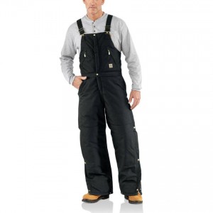 Carhartt R33 - Extremes® Arctic Zip Front Bib Overall - Quilt Lined - Black