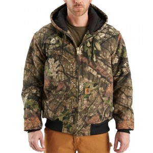 Carhartt J221 - Camouflage Active Jacket - Quilted Flannel Lined - Mossy Oak Break-Up Country