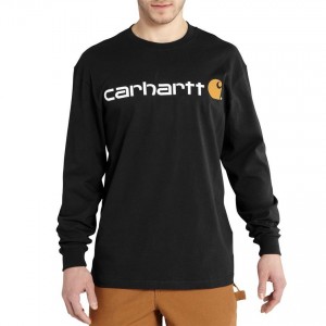 Carhartt K298 - Long Sleeve Logo T-Shirt - Black