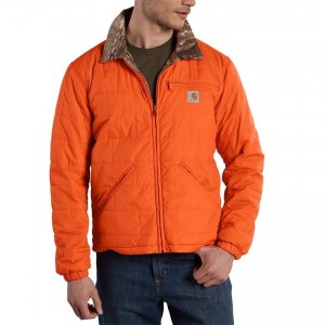 Carhartt 101740 - Woodsville Jacket - Fleece Lined - Blaze Orange