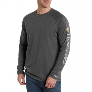 Carhartt 101302 - Force® Delmont Long Sleeve Graphic T-Shirt - Carbon Heather