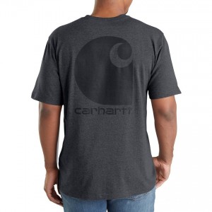 Carhartt 103559 - Workwear C Logo Graphic Short Sleeve T-Shirt - Granite Heather