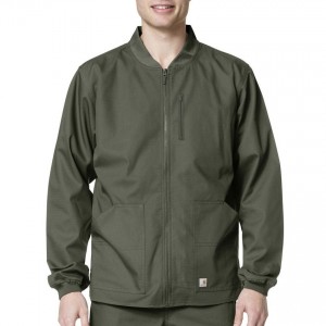 Carhartt C84108 - Men's Ripstop Zip Front Jacket - Olive