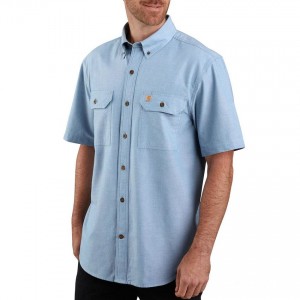 Carhartt 104369 - Original Fit Midweight Shirt - Chambray Blue