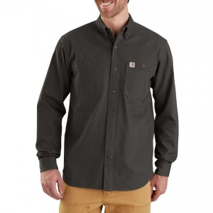 Carhartt 103321 - Rugged Flex® Rigby Long Sleeve Work Shirt - Peat