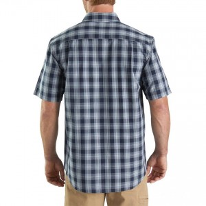Carhartt 103005 - Essential Plaid Button Down Short Sleeve Shirt - Carhartt Brown