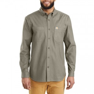 Carhartt 103870 - Rugged Flex® Hamilton Solid Long Sleeve Shirt - Greige