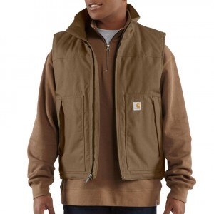 Carhartt 101494 - Jefferson Quick Duck® Vest - Quilt Lined - Canyon Brown