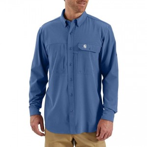 Carhartt 103011 - Force Extremes™ Angler Woven Long Sleeve Shirt - Federal Blue