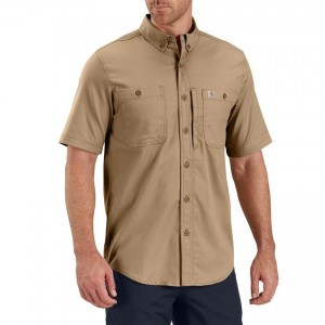 Carhartt 102537 - Rugged Professional™ Series Short-Sleeve Shirt - Dark Khaki