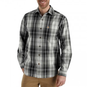 Carhartt 103351 - Essential Plaid Long Sleeve Shirt - Black