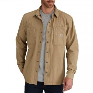Carhartt 102851 - Rugged Flex® Rigby Long Sleeve Shirt Jac - Dark Khaki