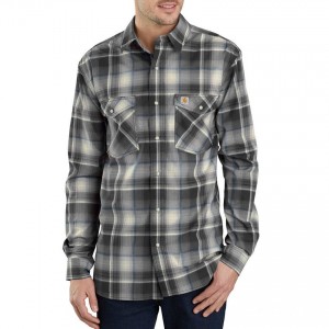 Carhartt 104143 - Rugged Flex® Bozeman Long Sleeve Shirt - Black