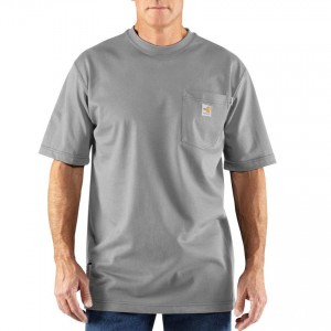 Carhartt 100234 - Flame-Resistant Force® Short Sleeve Cotton T-Shirt - Light Gray