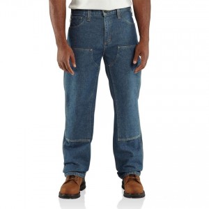 Carhartt 100170 - Flame-Resistant Double Front Relaxed Fit Jean - Midstone