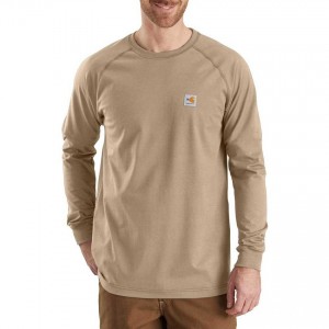 Carhartt 102904 - Flame Resistant Force Long Sleeve T-Shirt - Khaki