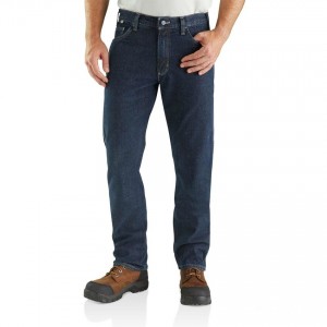 Carhartt 102683 - Flame-Resistant Relaxed Fit Rugged Flex® Jean - Deep Indigo Wash