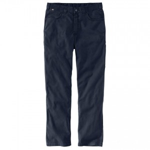 Carhartt 104204 - Flame-Resistant Canvas Work Five-Pocket Pant - Navy