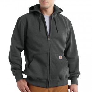 Carhartt 100614 - Paxton Heavyweight Zip Front Hooded Sweatshirt - Carbon Heather