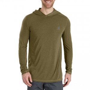 Carhartt 103300 - Force Extremes® Hooded Pullover Shirt - Burnt Olive Heather