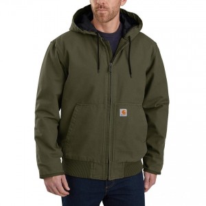 Carhartt 104050 - J130 Washed Duck Active Jac - Moss