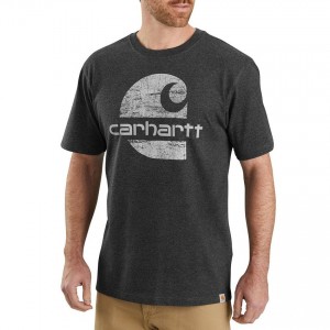 Carhartt 104387 - Heavyweight Logo Graphic T-Shirt - Carbon Heather
