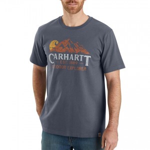Carhartt 104183 - Outdoor Explorer Graphic T-Shirt - Bluestone