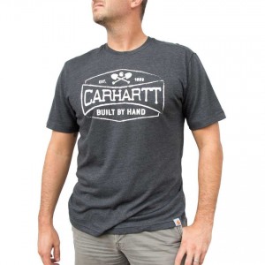 Carhartt 102979 - Maddock Graphic Handmade Short Sleeve T-Shirt - Carbon Heather