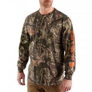Carhartt 101776 - Workwear Graphic Camo Long Sleeve T-Shirt - Mossy Oak Break-Up Country