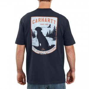 Carhartt 104179 - Dog Graphic T-Shirt - Navy