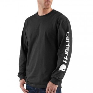 Carhartt K231 - Long Sleeve Logo T-Shirt - Black