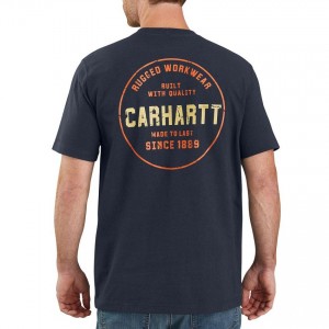 Carhartt 104178 - Rugged Graphic T-Shirt - Navy
