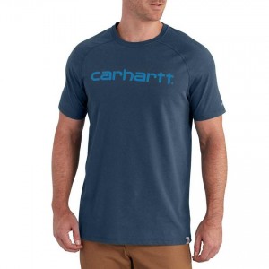 Carhartt 102549 - Force® Delmont Short Sleeve Graphic T-Shirt - Light Huron Heather