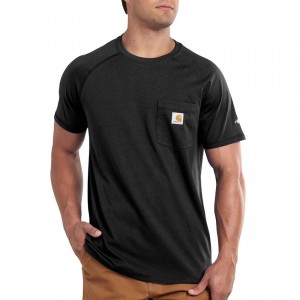 Carhartt 100410 - Force® Short Sleeve Pocket T-Shirt - Black