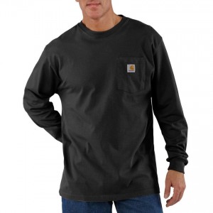 Carhartt K126 - Long Sleeve Workwear Crewneck T-Shirt - Black