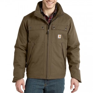 Carhartt 101492 - Jefferson Quick Duck Traditional Jacket - Quilt Lined - Canyon Brown