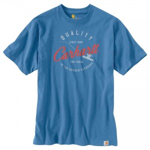 Carhartt 104182 - Fishing Graphic T-Shirt - French Blue