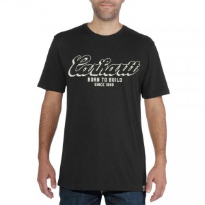 Carhartt 103563 - Maddock Born To Build Graphic Short Sleeve T-Shirt - Black