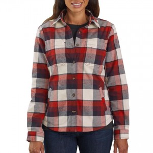 Carhartt 103239 - Women's Rugged Flex® Hamilton Fleece Lined Shirt - Port