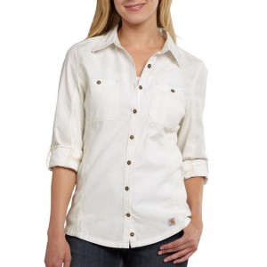 Carhartt 101108 - Women's Minot Long Sleeve Shirt - Marshmallow