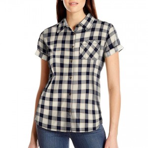 Carhartt 102474 - Women's Dodson Short Sleeve Shirt - Navy