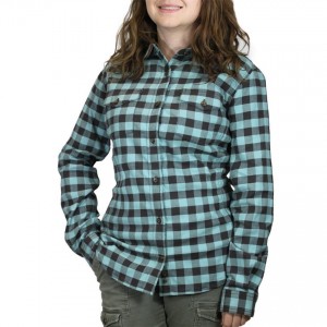 Carhartt 100714 - Women's Hamilton Flannel Shirt II - Dark Shale Coastline