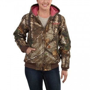 Carhartt 101216 - Women's Camo Active Jac - Quilt Flannel Lined - Realtree Xtra