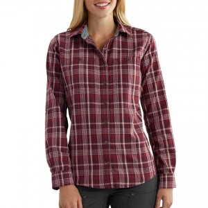 Carhartt 102262 - Women's Dodson Shirt - Deep Wine