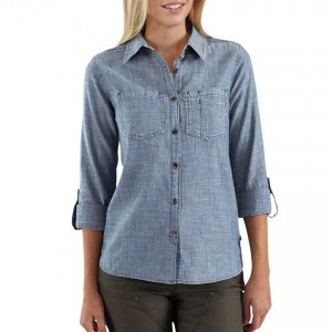 Carhartt 103089 - Women's Fairview Solid Shirt - Light Indigo