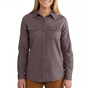 Carhartt 102781 - Women's Rugged Flex® Hamilton Solid Shirt - Sparrow