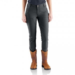 Carhartt 103223 - Women's Slim Fit Crawford Double Front Pant - Shadow