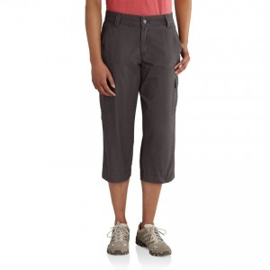 Carhartt 102075 - Women's Relaxed Fit El Paso Cropped Pant - Dark Shale