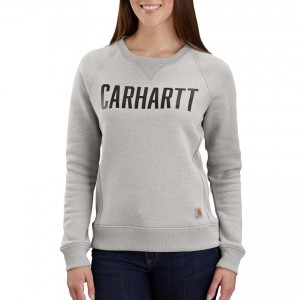 Carhartt 103926 - Women's Clarksburg Crewneck Graphic Sweatshirt - Asphalt Heather